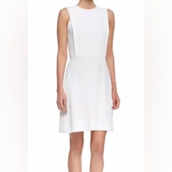 NWT Theory Rimlan Off White Dress - 6 - Picture 1 of 9